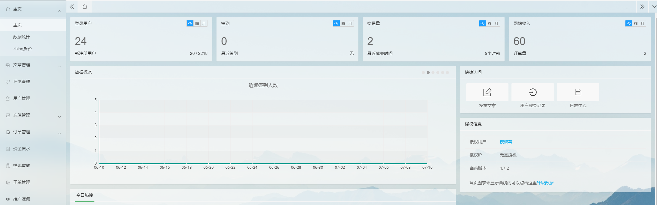 zblog价值799的可风用户中心插件破解版-议长-谷姐靓号网